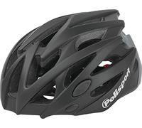 POLISPORT 8739100024 - Casco da bicicletta Twig per uomo e donna Taglia M regolabile (55-58 cm) con visiera rimovibile e certificazione CE a colori Nero/Grigio