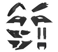 POLISPORT 91648 - Kit completo di plastiche con maschera per HUSQVARNA TE/FE 24' - con montaggio perfetto e qualità OEM per uso off-road, Colore Nero