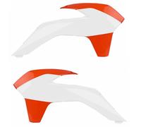 POLISPORT CONVOGLIATORI FIANCHETTI RADIATORI ARANCIONE KTM 125 EXC 2014-2016