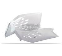 POLISPORT CONVOGLIATORI FIANCHETTI RADIATORI BIANCO KTM 250 EXC 2008-2011
