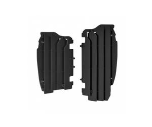 POLISPORT Coperchio radiatore nero Kawasaki KX250F, nero