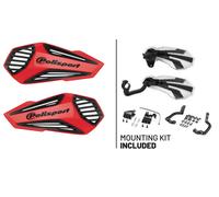 Polisport Coppia Paramani Mx Air rossi universali + kit montaggio