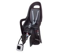 POLISPORT Groovy RS+ Seggiolino posteriore per bambini per montaggio su telaio - Nero/Grigio scuro