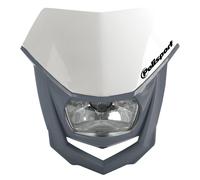 Polisport Halo Mascherina Faro Frontale con Lampada Fanale Moto Sumo Enduro