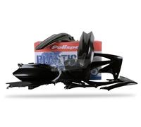 POLISPORT KIT PLASTICHE COMPLETE CROSS MX NERO HONDA CRF 450 R 2009-10