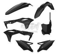 POLISPORT KIT PLASTICHE COMPLETE MX CROSS NERO KAWASAKI KX 250 F 2017-2018