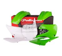 POLISPORT KIT PLASTICHE COMPLETE MX CROSS VERDE/BIANCO KAWASAKI KX 85 2001-13
