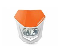 Polisport Maschera Fari Halo LED Bianco/Arancione