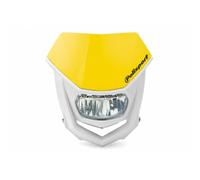 Polisport Maschera Fari Halo LED Bianco/Giallo