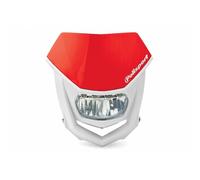 POLISPORT Mascherina Portafaro Halo LED Bianco/Rosso
