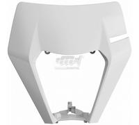 POLISPORT MASCHERINA TABELLA PORTA FARO BIANCO KTM 125 XC-W 2017-2019