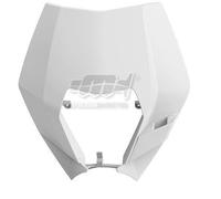 POLISPORT MASCHERINA TABELLA PORTA FARO BIANCO KTM 450 EXC 2008-2013