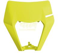 POLISPORT MASCHERINA TABELLA PORTA FARO GIALLO FLUO KTM 350 EXC-F 2017-2019
