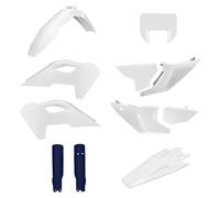 POLISPORT 91650 - Kit completo di plastiche con maschera per HUSQVARNA TE/FE 24' - con montaggio perfetto e qualità OEM per uso off-road, Colore OEM 25'
