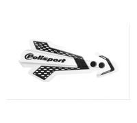 Polisport Paramani MX Flow – 1 punto fissaggio, kit montaggio – Bianco/Nero – Kawasaki KX250F/450F