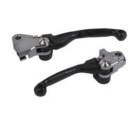 Polisport Set leve freno/frizione Honda CR125R/250R 04 Off-Road pieghevoli in alluminio Nero