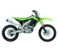 POLISPORT Originale colore branchie radiatore verde/nero Kawasaki KX450F, nero