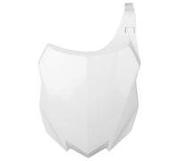 POLISPORT 8659200002 - Tabella portanumero replica OEM realizzata in plastica lucida resistente e durevole compatibile con le moto Kawasaki in colore bianco