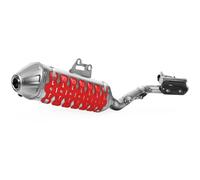 Polisport Protezione silenziatore Armadillo Extreme universale 30 cm acciaio inox ed elastomero Rosso