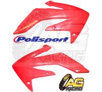 Polisport Rosso Plastica Radiatore Pannelli Prese D'Aria per Honda Crf 250