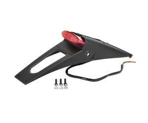 POLISPORT RSP LED 2.0 Prolunga parafango posteriore nera con illuminazione Fire + Plate, nero
