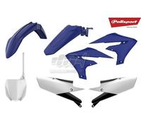 POLISPORT SET PLASTICHE COMPLETE ENDURO BIANCO BLU YAMAHA YZ 450 F 2014