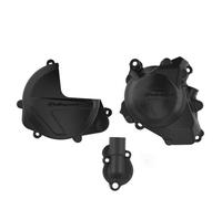 POLISPORT Set Protezione Coperchio Frizione, Accensione E Pompa Acqua - Honda CRF 450 R (17-22), nero