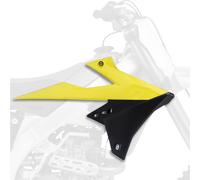 POLISPORT Spoiler Radiatore Adatto An Suzuki Rm-Z 250 ab19, 450 ab18 Nero / Gelb