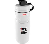 POLISPORT 8645500004 - Borraccia termica modello T500 per Ciclismo con capacità di 500ml. Borraccia senza BPA per ciclisti di colore bianco/rosso