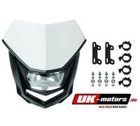 Polisport Universal Maschera Fari Halo Nero-Bianco