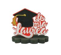 POLISTIROLO DECORATIVO CON BASE LA MIA LAUREA 35X35 CM