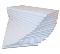 Polistirolo EPS 100 spess. 2 cm. isolamento termico acustico. Pacco 15 pannelli.