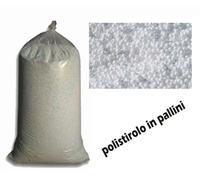 POLISTIROLO IN PALLINI PER IMBALLI RIEMPIMENTO PUF POUF EDILIZIA 3 KG