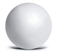 POLISTIROLO SFERA PALLA GIGANTE APRIBILE 25 cm diam HOBBY CREATIVI DECOUPAGE