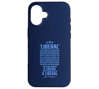 Politica liberale per le elezioni americane Citazione di JFK Custodia per iPhone 16