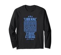 Politica liberale per Le Elezioni Americane Citazione di JFK Maglia a Manica
