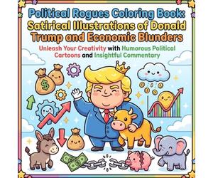 Political Rogues Coloring Book: Satirical Illustrations of Donald Trump and Economic Blunders: Unleash Your Creativity with Humorous Political Cartoons and Insightful Commentary
