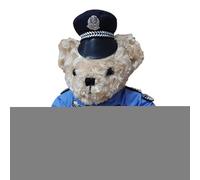 Politiche Animali imbalsamati | Orsacchiotto Peluche | Morbido peluche di orsetti ripieni con vestito di polizia rimovibile, orsacchiotto di peluche per bambini e bambine