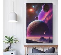 POLIUAWS Planet_Proxima_Centauri_b Decorazioni Salotto Camera da Letto Cucina Corridoio Scale WC Arte Murale 20x30cm