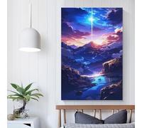 POLIUAWS Poster anime con montagna Everest...