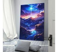 POLIUAWS Poster anime con montagna Everest...