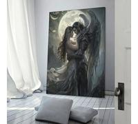 POLIUAWS Quadro da parete con scritta "Dio' Amore" per soggiorno, camera da letto, cucina, corridoio, scale, WC, arte murale, 50 x 75 cm