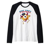 Polizia Animale con Cappello Poliziotto Maglia con Maniche Raglan