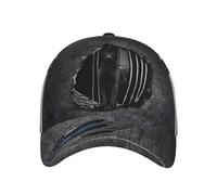 Polizia, Cane Malinois Nero in Un Muro di Cemento Crepato, Regali per La Polizia Donna Uomo Cappello da Baseball Moda Cappellini da Sole Casual Tappo Sportivo per Campeggio Pesca All'Aperto