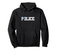 Polizia Insignia Polizia Felpa con Cappuccio