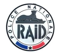 Polizia Nazionale SWAT Raid Emblema Cosplay Airsoft PVC Fan Patch Toppa (Bianca)