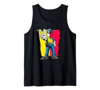 Polizia Ufficiale Pace Segno retrò Pop Carattere Grafica Arte Canotta