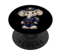 poliziotto elefante PopSockets PopGrip Adesivo
