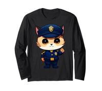 Poliziotto Gatto Maglia a Manica