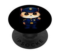 Poliziotto gatto PopSockets PopGrip Adesivo